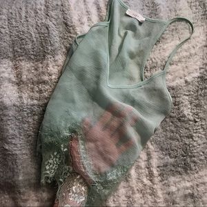 Lush Mint Chiffon Tanktop